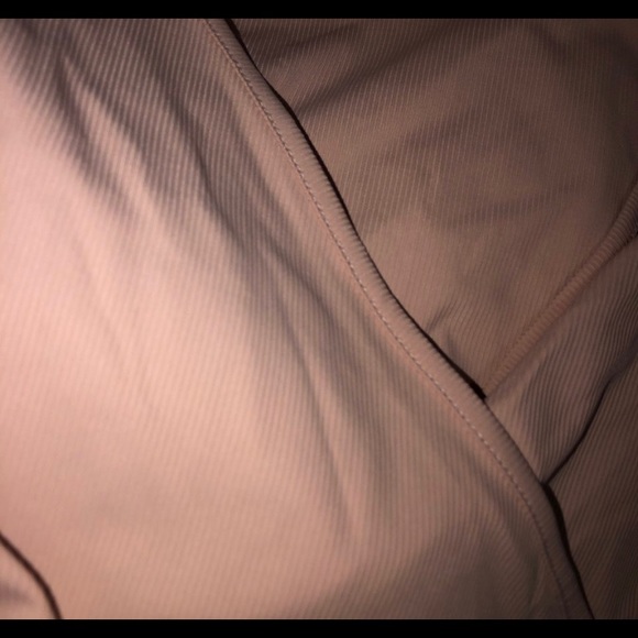 long sleeve wrap top in the colour nude pink - Picture 2 of 2